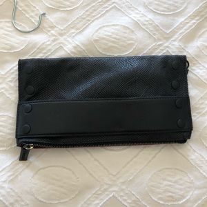 Hammit Leather Clutch with Detachable Strap